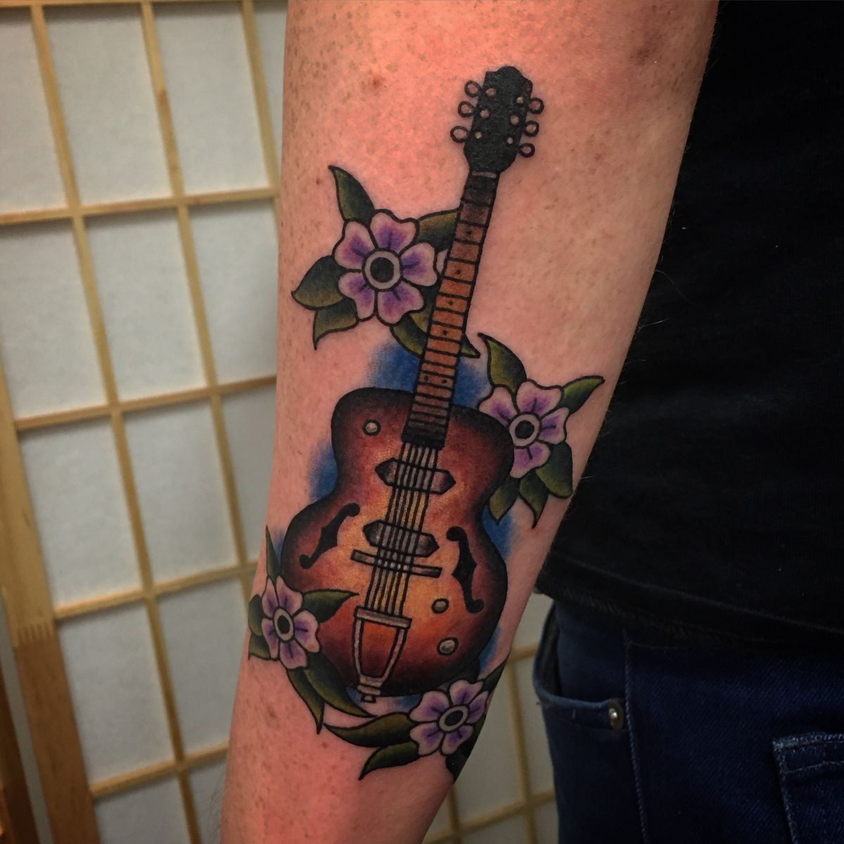 Guitar tattoo