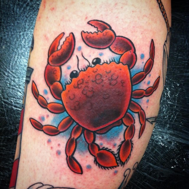 Check put this cool crab done today by Terry Frank